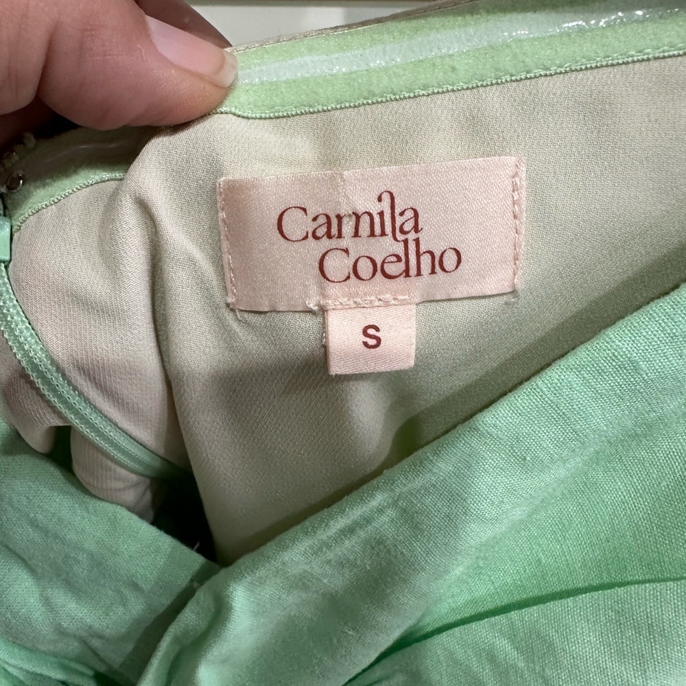 CAMILA COELHO Georgie Dress in Soft Mint (D8) - Picture 5 of 6